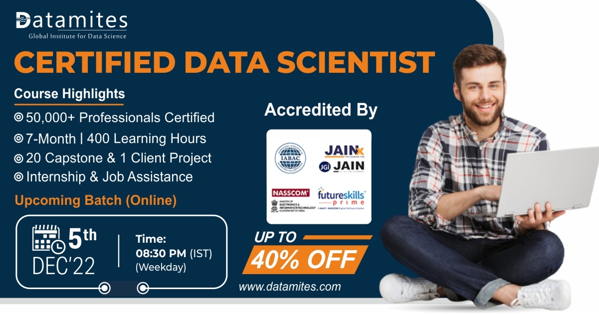 Data Science Certification in Chennai - December'22, Online Event
