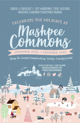 Celebrate the Holidays at Mashpee Commons: Santa and Caroling on Sunday December 11th
