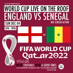Fifa World Cup Live On The Roof, England Vs Senegal - Free Entry