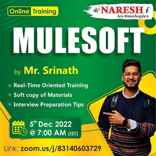 Best Mule Soft Online Training - NareshIT, Online Event