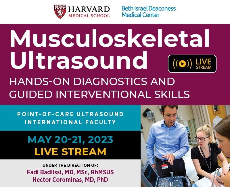 Musculoskeletal: Ultrasound Hands-on Diagnostics and Guided Interventional Skills, Online Event