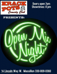 FREE Open Mic Night at Krackpots Comedy Club