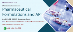 3rd International Conference on Pharmaceutical Formulations and API