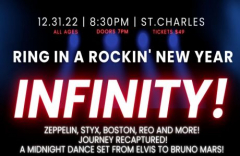 Rockin' New Year with Infinity at Arcada Theatre, St. Charles, IL