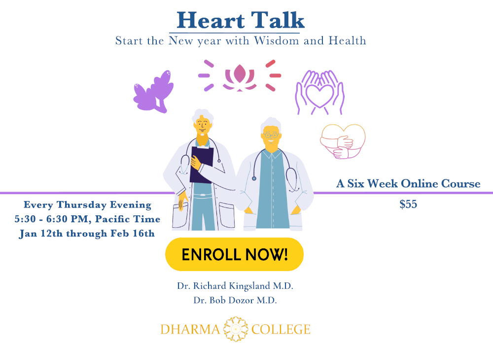 Heart Talks (6 sessions) Start the New Year with Wisdom and Health, Online Event