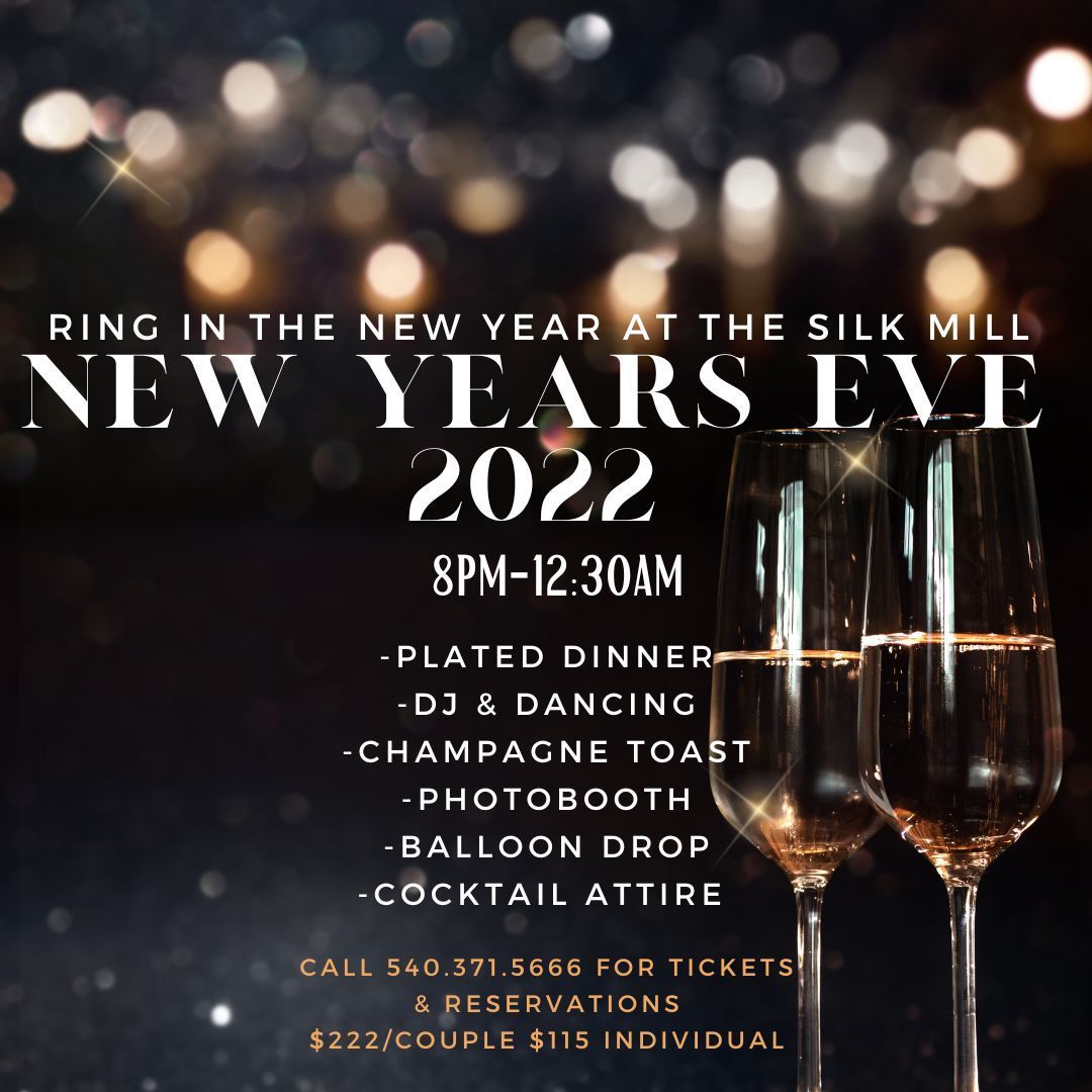 New Years Eve at The Silk Mill, Fredericksburg City, Virginia, United States