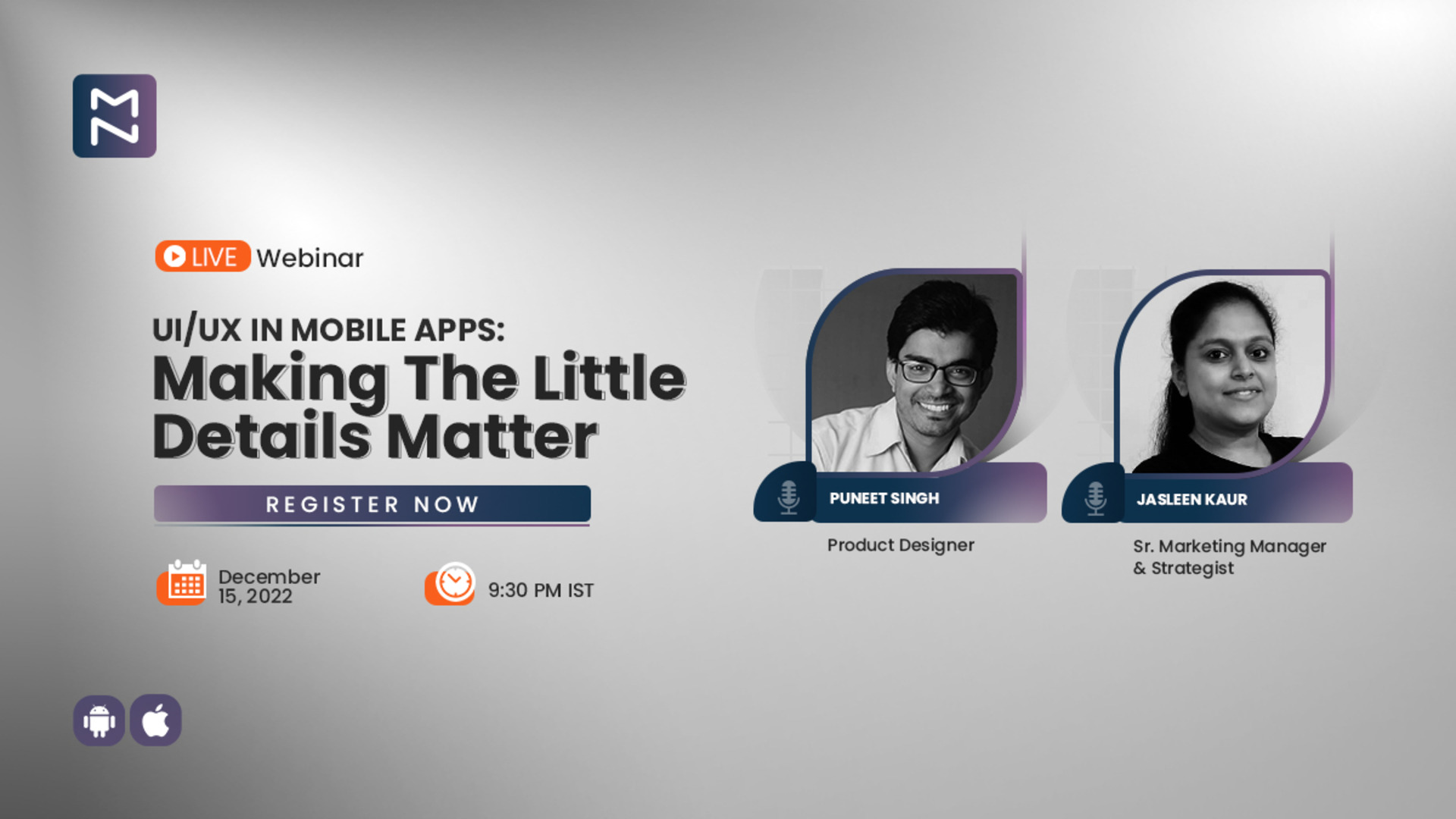 UI/UX In Mobile Apps: Making the Little Details Matter, Online Event