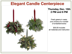 Make a Holiday Candle Centerpiece