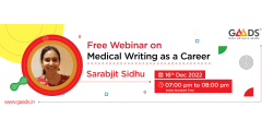Join us for a Free Webinar on Medical Writing as a Career