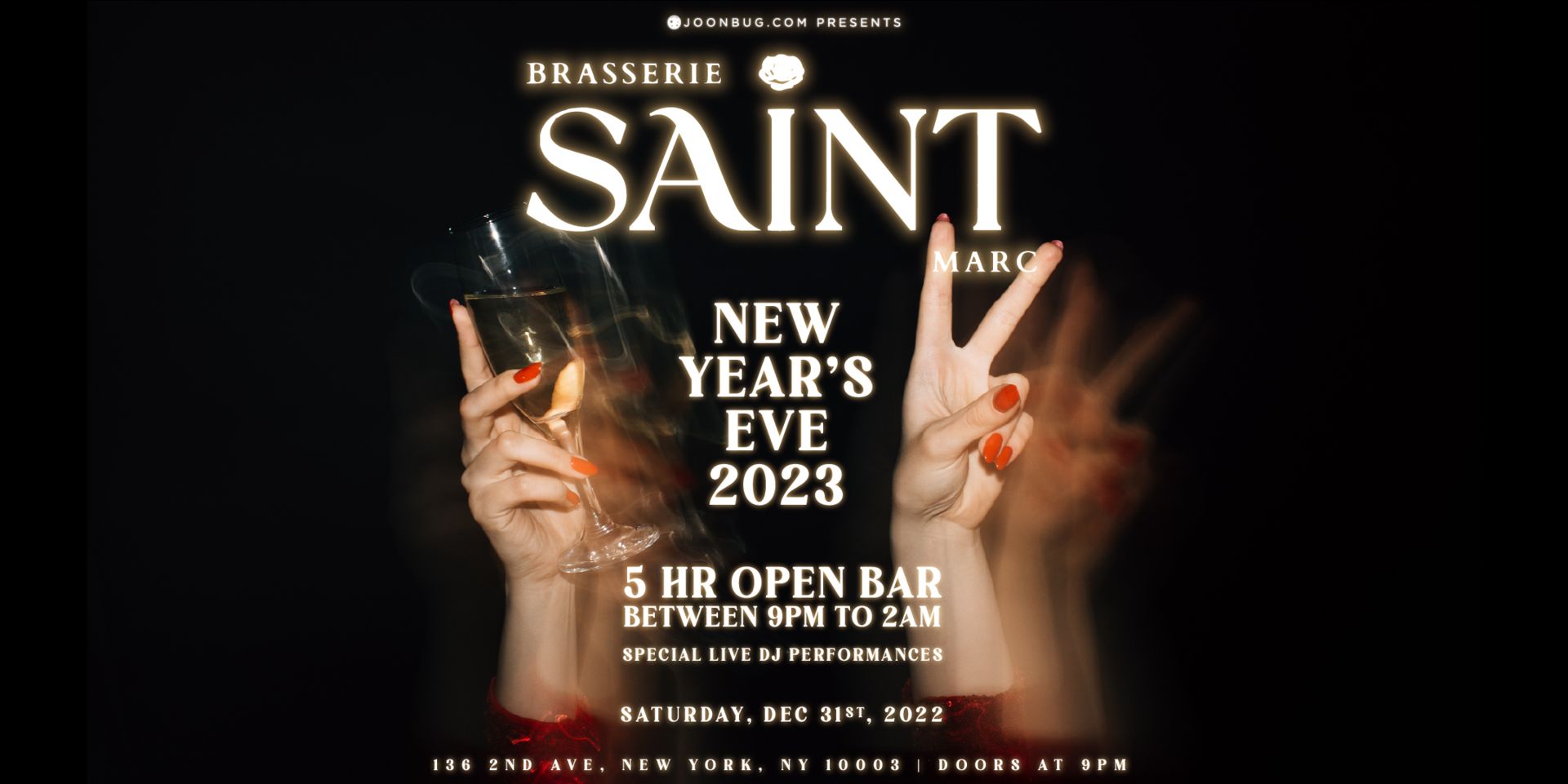 Brasserie Saint Marc New Years Eve Party 2023, New York, United States