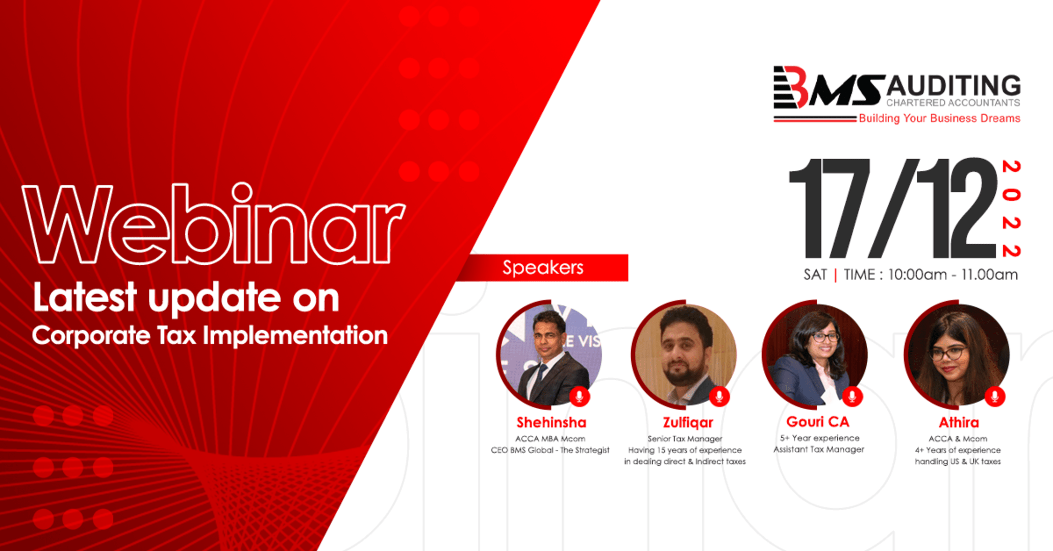 Latest update on Corporate Tax implementation, Online Event