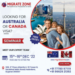 Migrate Zone Vadodara Immigration Seminar
