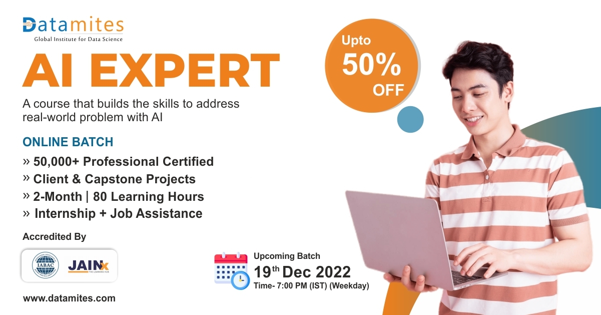 Artificial Intelligence Expert in Chennai - December'22, Online Event