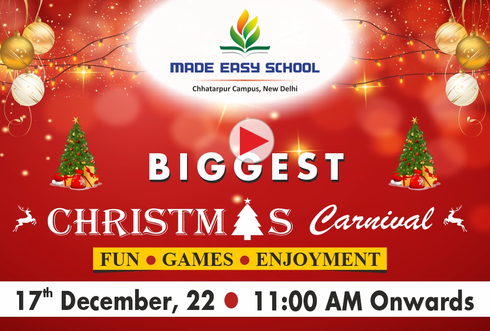 Jolly Jamboree| Christmas Carnival 2022 | MADE EASY SCHOOL, Chhatarpur, Delhi, South Delhi, Delhi, India