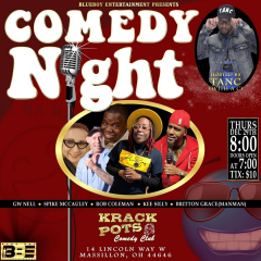 Comedy Jam with BlueBoy Entertainment at Krackpots Comedy Club, Massillon
