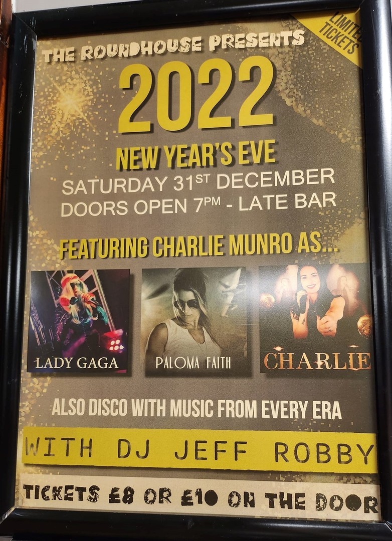 New Years Eve 2022 and The Roundhouse, Halliwell, England, United Kingdom