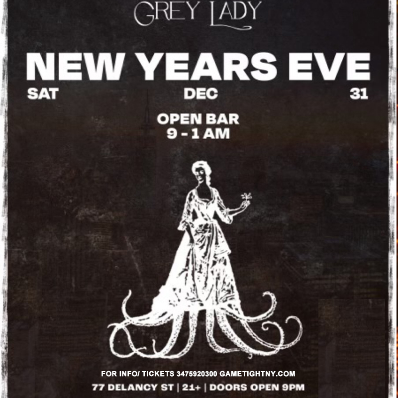 Grey Lady NYC New Year's Eve Party 2023, New York, United States