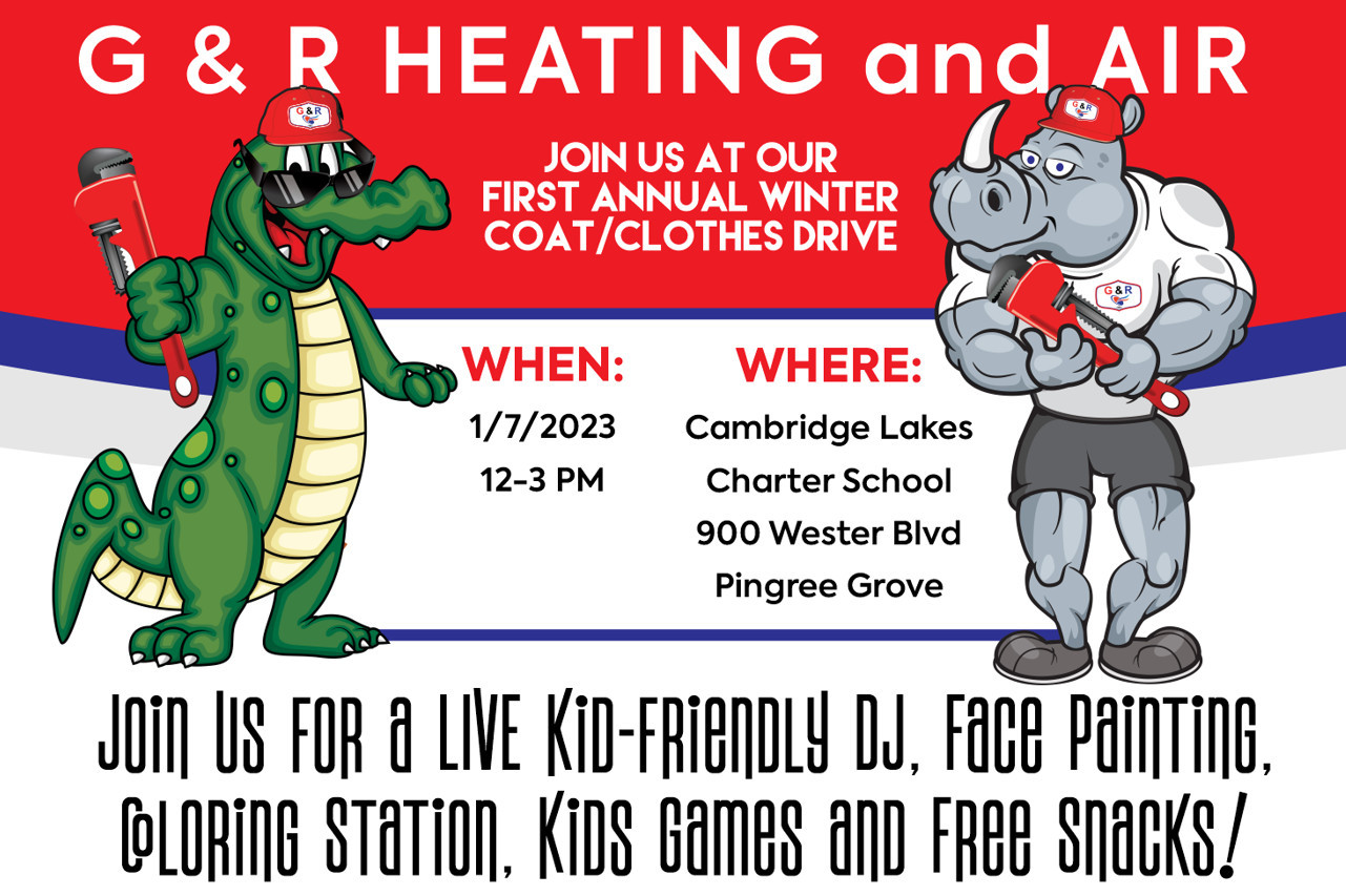 G and R Heating and Air's 2023 Winter Coat Drive, Pingree Grove, Illinois, United States