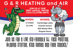 G and R Heating and Air's 2023 Winter Coat Drive
