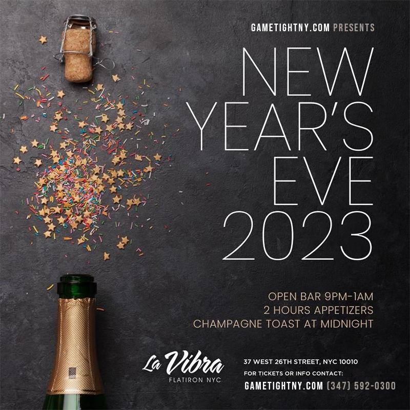 La Vibra NYC New Year's Eve party 2023, New York, United States