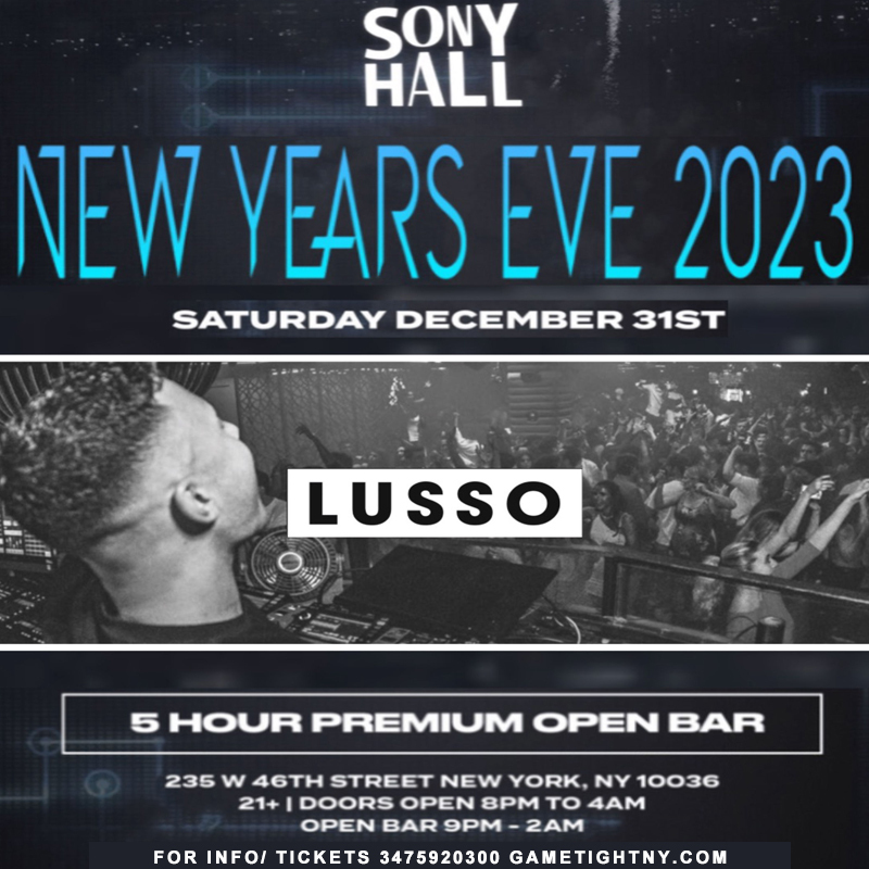 Sony Hall NYC New Year's Eve Party 2023, New York, United States