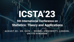 5th International Conference on Statistics: Theory and Applications (ICSTA’23)