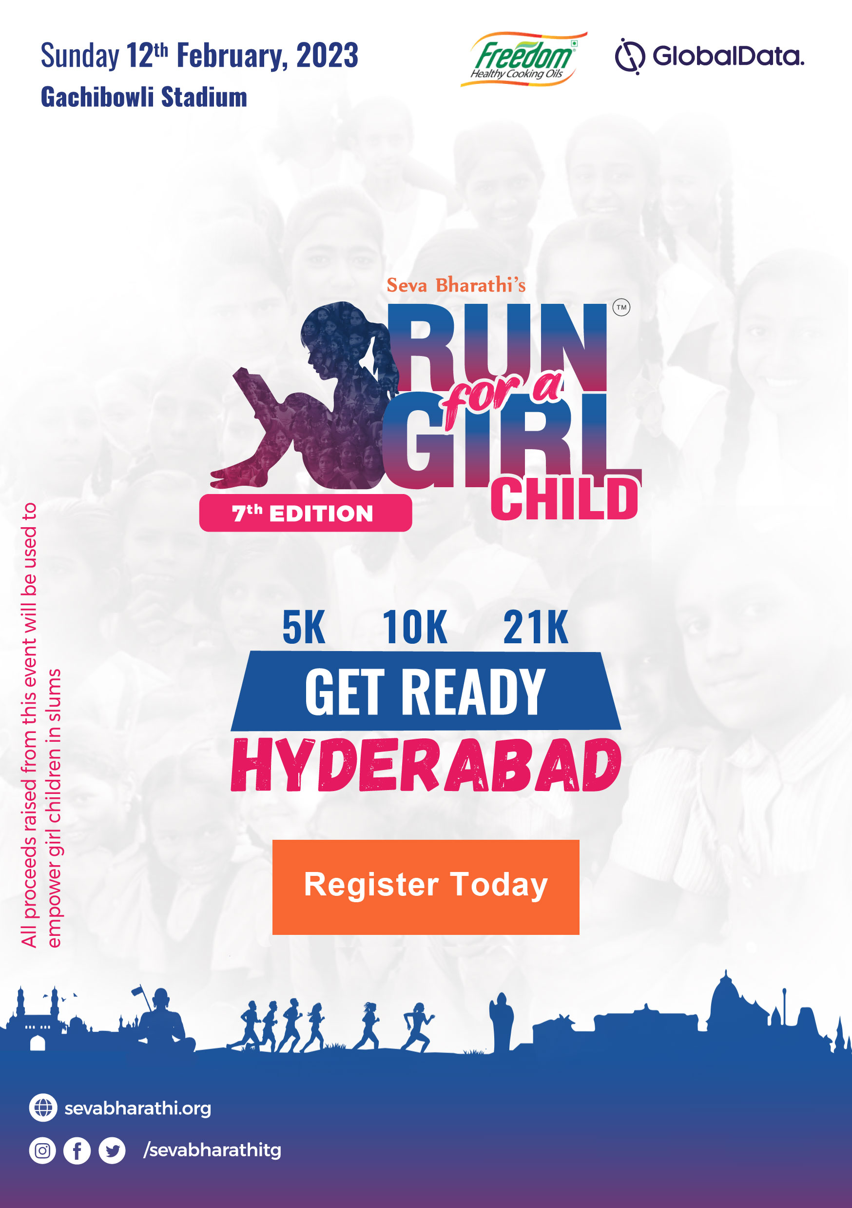Run For A Girl Child 7th Edition, Hyderabad, Telangana, India