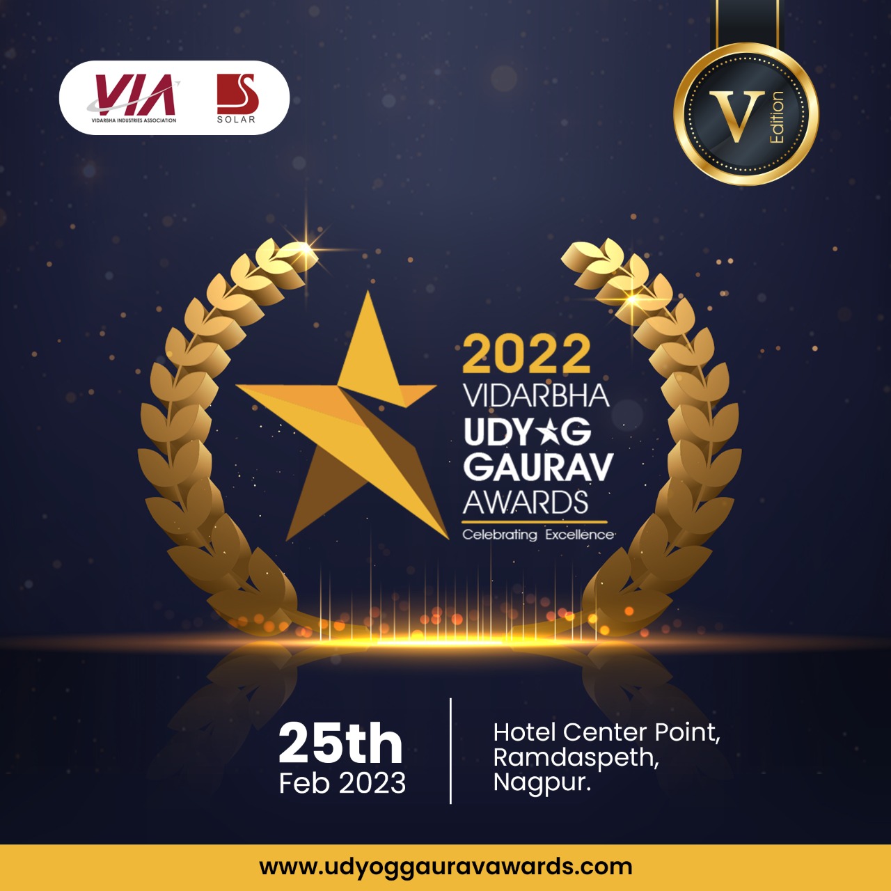 VIA & Solar Vidarbha Udyog Gaurav Awards 2022, Nagpur, Maharashtra, India