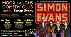 Moor Laughs Comedy Club At Yeadon Town Hall - Simon Evans - Tom Taylor - Mike Capozzola