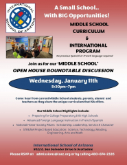 Middle School Open House Roundtable