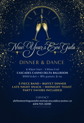 New Year's Eve Gala at Cascades Casino Delta