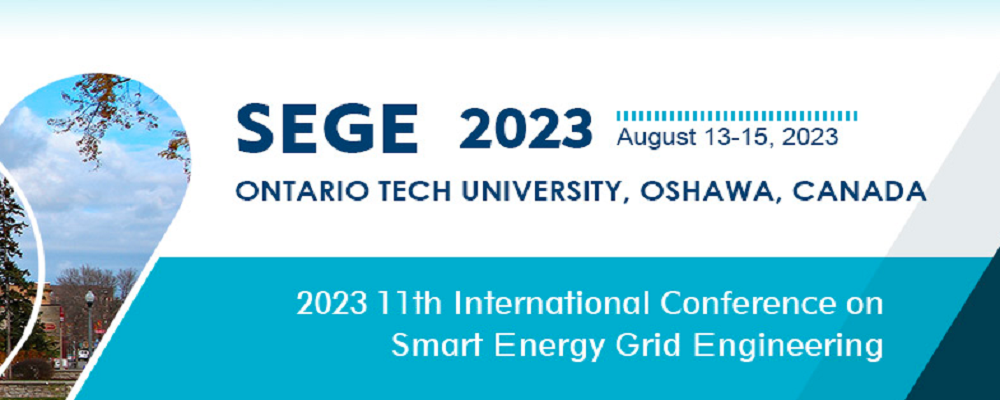 2023 11th International Conference on Smart Energy Grid Engineering (SEGE 2023), Oshawa, Canada
