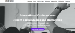 ICRSH Bandung- International Conference on Recent Social Studies and Humanities, 03 Feb 2023