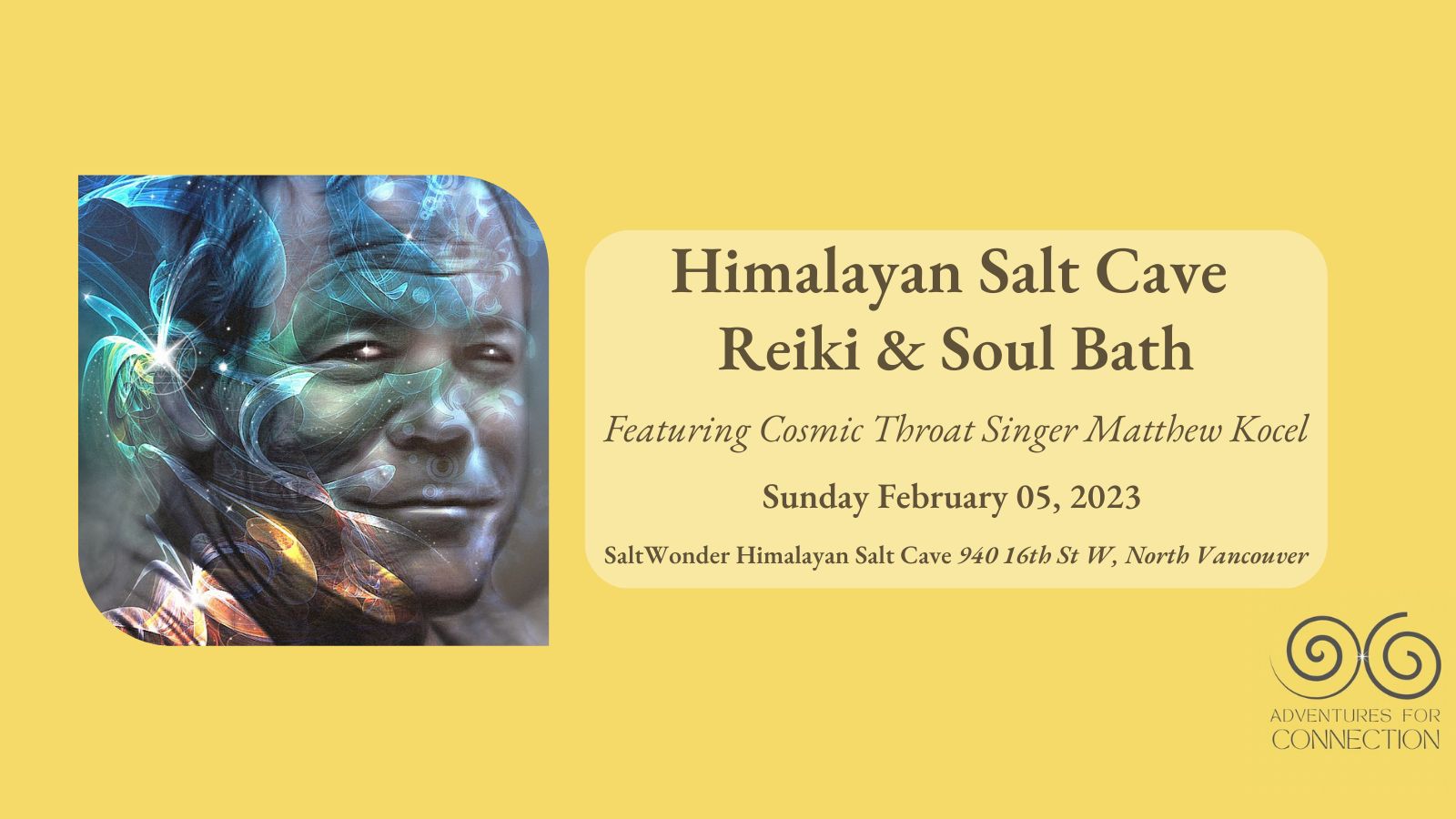 Salt Cave Therapy with Reiki and Cosmic Throat Singing, North Vancouver, British Columbia, Canada