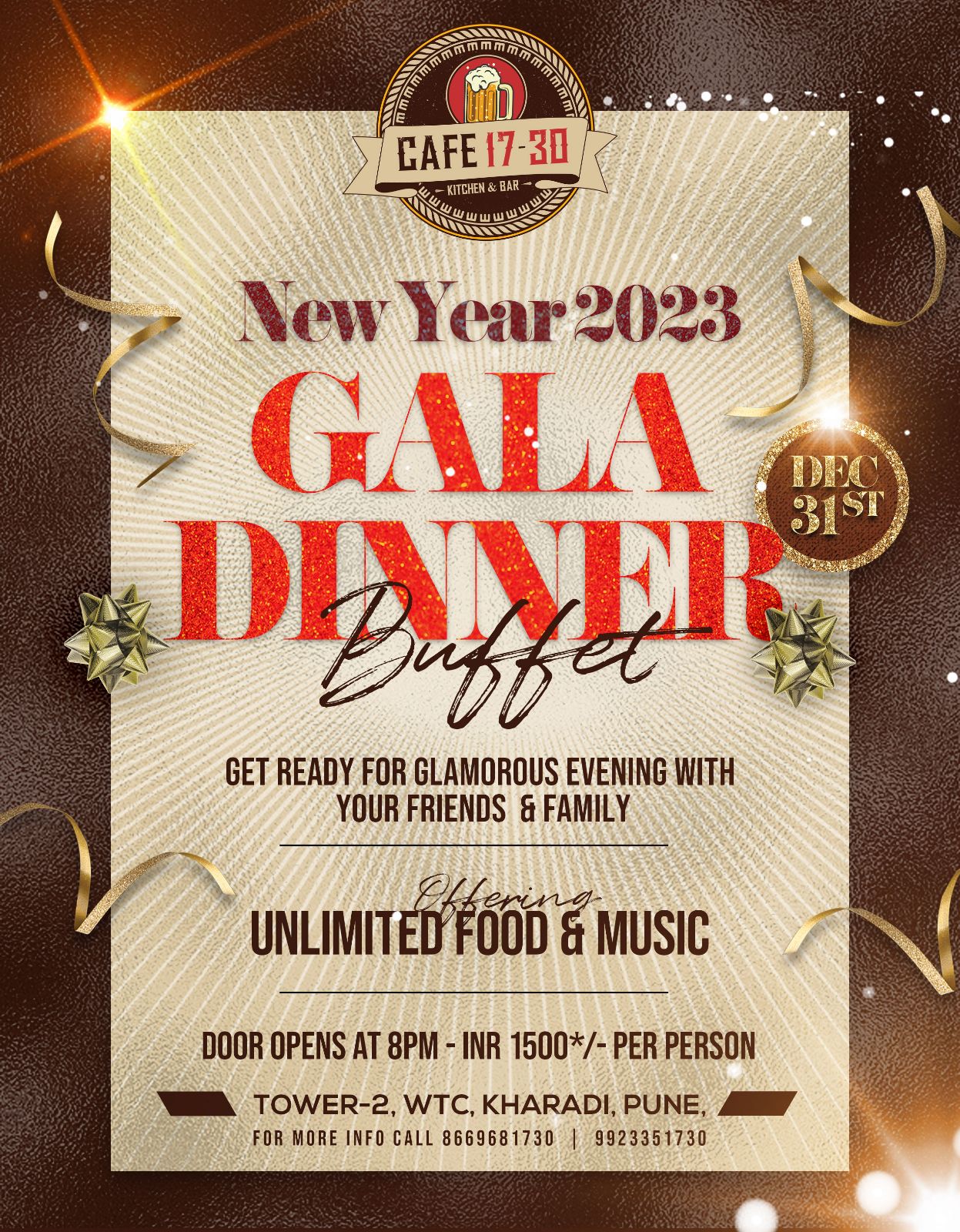 New Year's eve Gala Dinner Buffet, Pune, Maharashtra, India