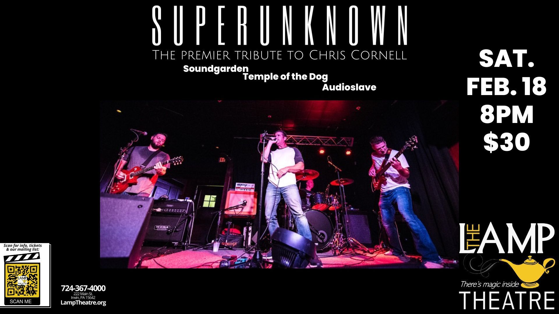 Superunknown: The Premier Tribute to Chris Cornell, Irwin, Pennsylvania, United States