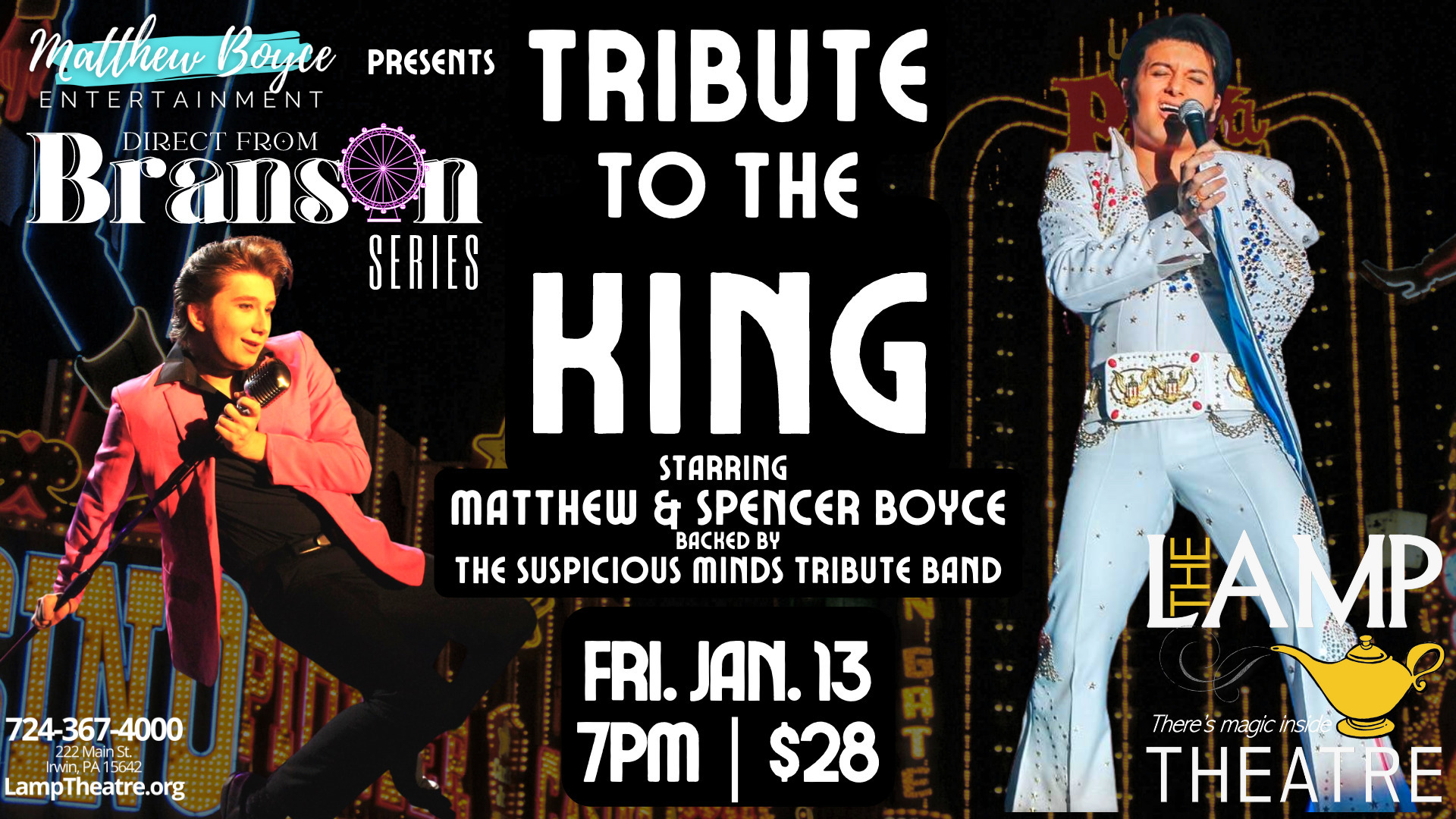 Tribute to the King: Elvis tribute starring Matthew and Spencer Boyce, Irwin, Pennsylvania, United States
