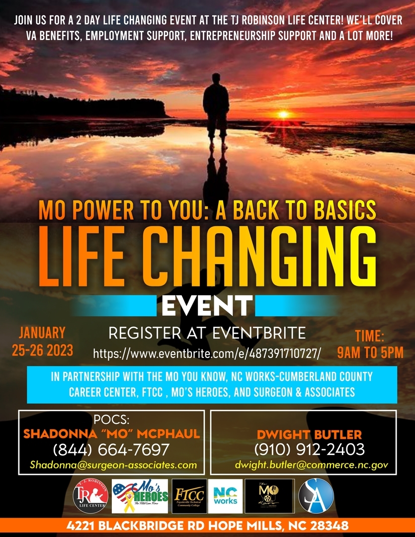 Mo Power to You: A Back to Basics Life Changing Event, Hope Mills, North Carolina, United States