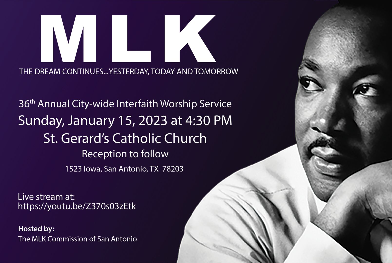 36th Annual Rev. Dr. Martin Luther King Jr. Citywide Interfaith Service, San Antonio, Texas, United States