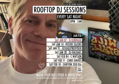 Saturday Night Rooftop DJ Session with Si Kurrage, Free Entry