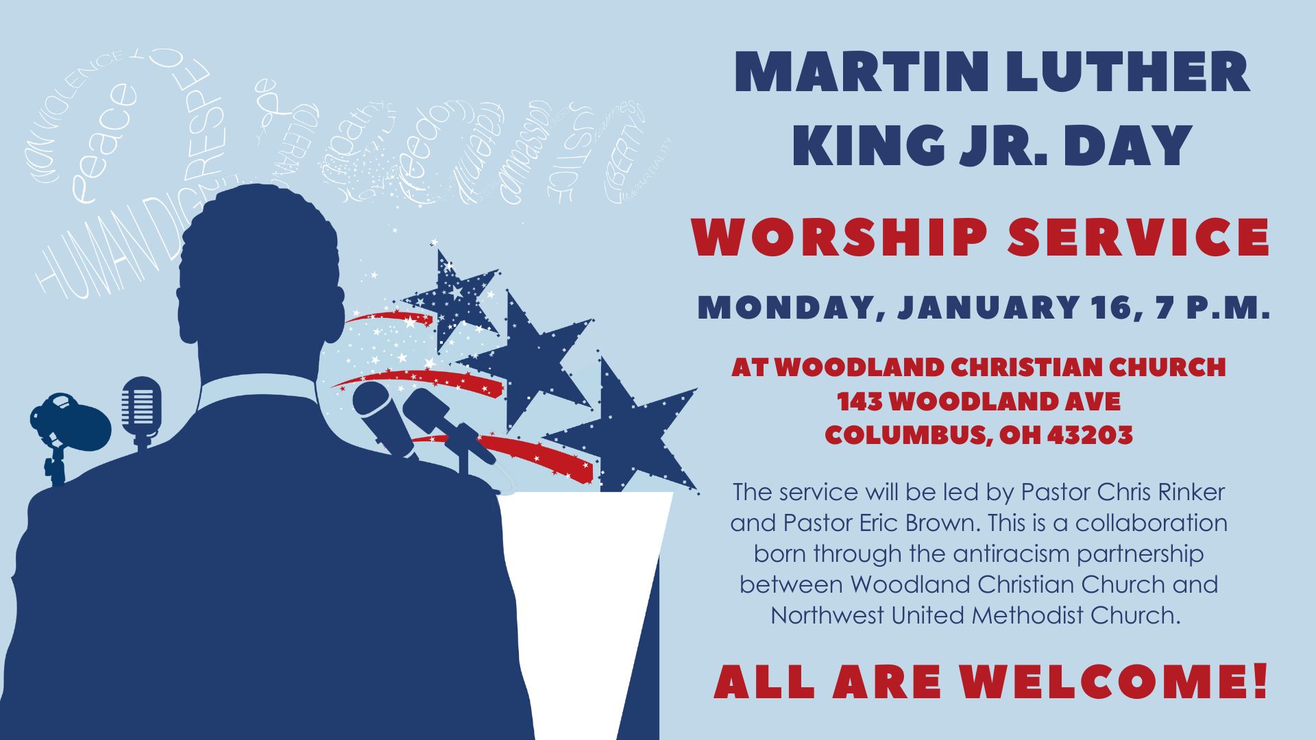 Martin Luther King Day Worship Service, Columbus, Ohio, United States