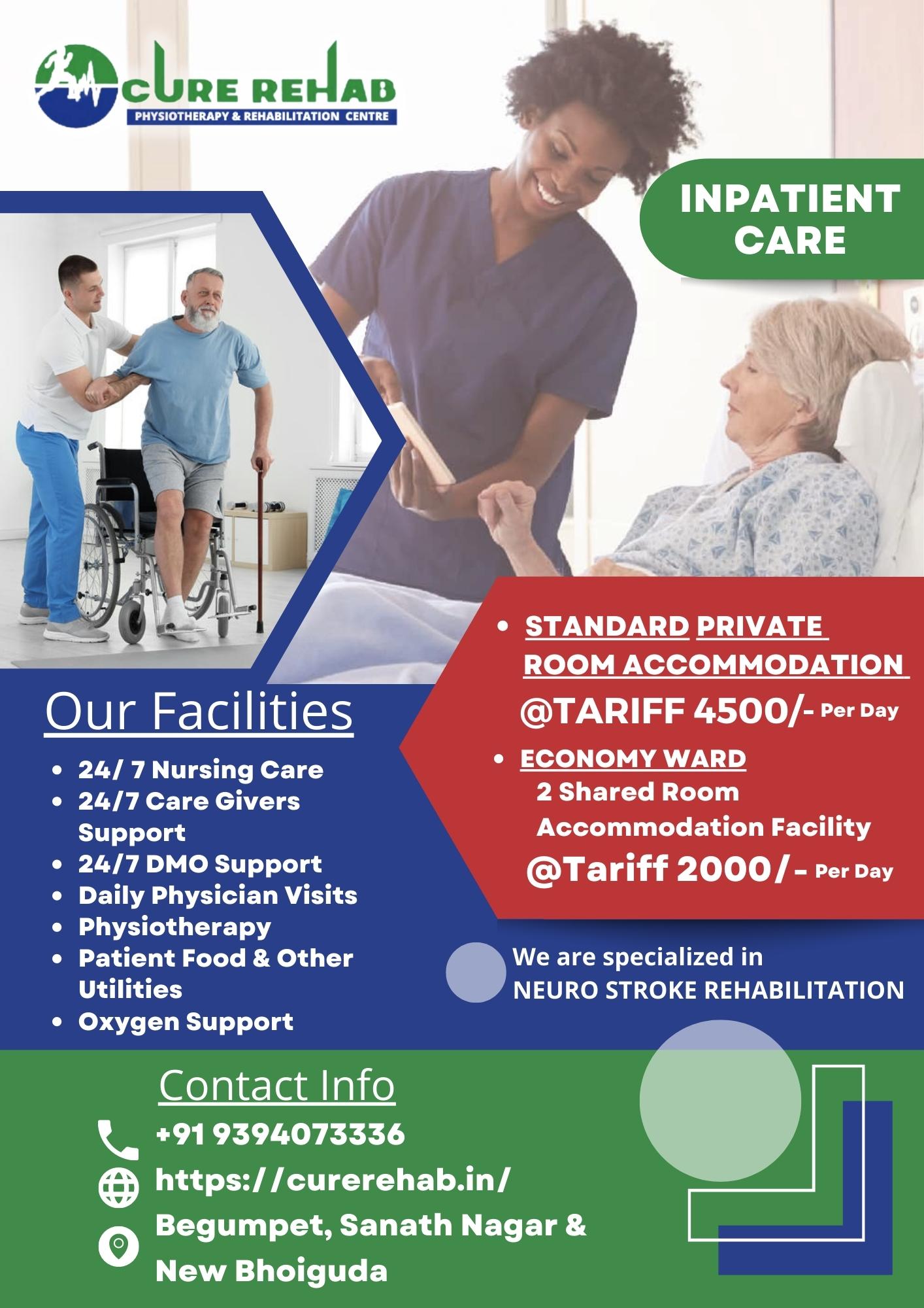 Cure Rehab Physiotherapy Centre | Best Outpatient Physiotherapy Services In Hyderabad  | Best Rehabilitation Services and Transitional Care in Hyderabad, Hyderabad, Andhra Pradesh, India