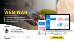 Upcoming Webinar on Acuiti Subscription Manager