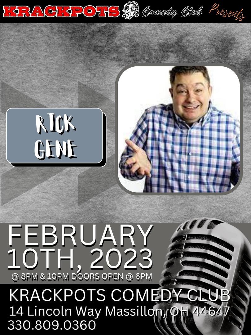 Comedian Rick Gene at Krackpots Comedy Club, Massillon, Massillon, Ohio, United States