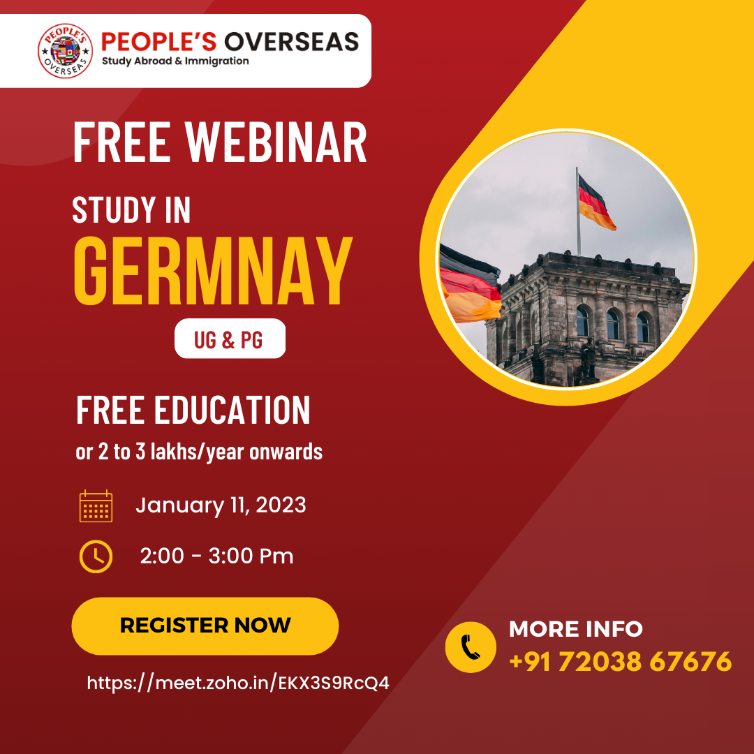 Webinar On Free Education in Germany, Online Event