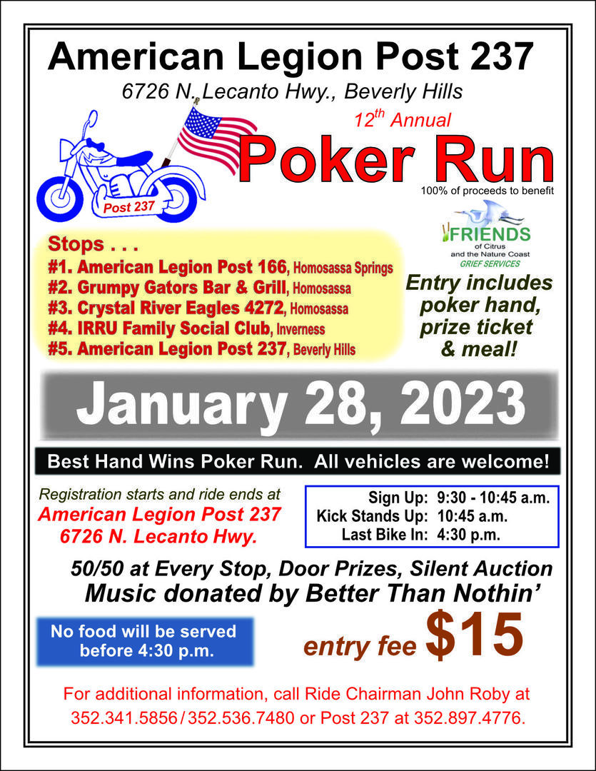 American Legion Post 237 Poker Run, Beverly Hills, Florida, United States