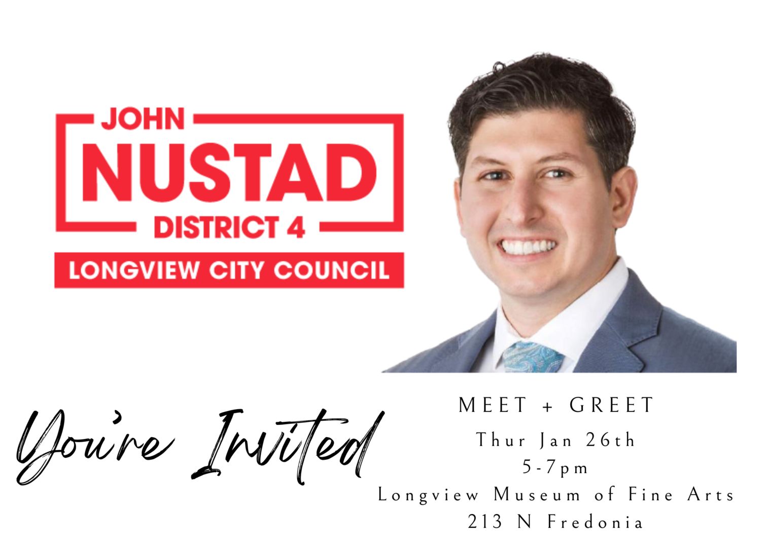 John Nustad for City Council District 4 Meet + Greet, Longview, Texas, United States