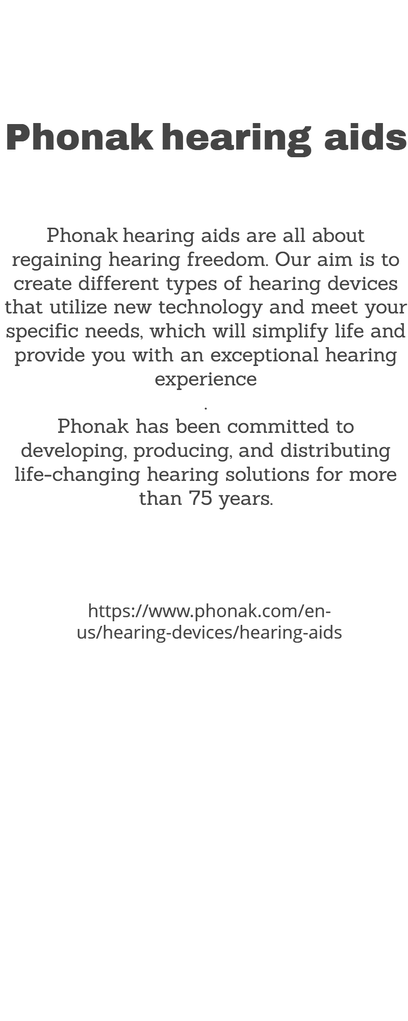 Hearing Aids & Hearing Solutions - Phonak US, Online Event