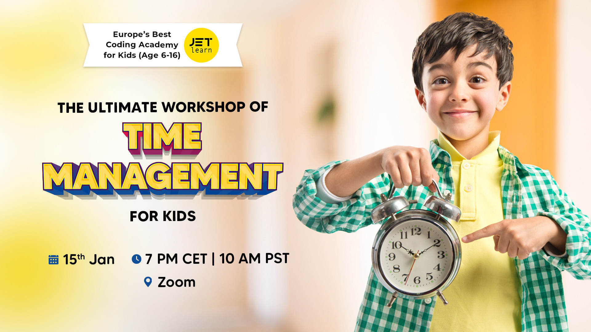 Time Management for Kids, Online Event