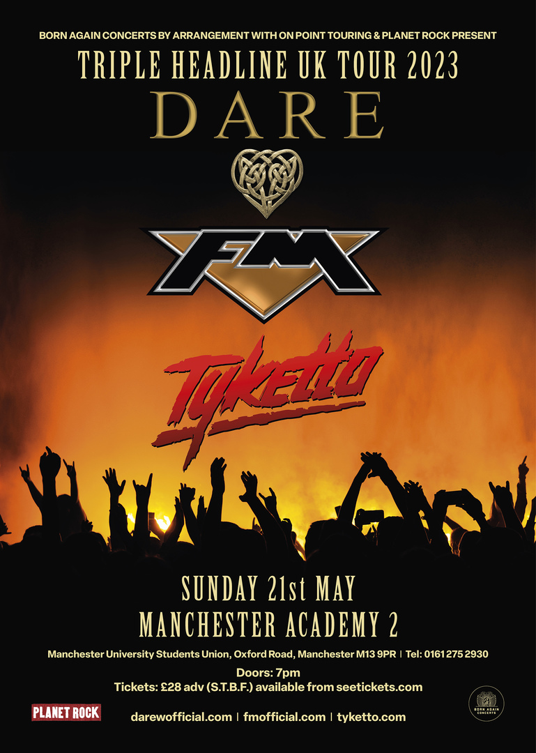 FM // DARE // TYKETTO at Academy 2 - Manchester, Manchester, England, United Kingdom